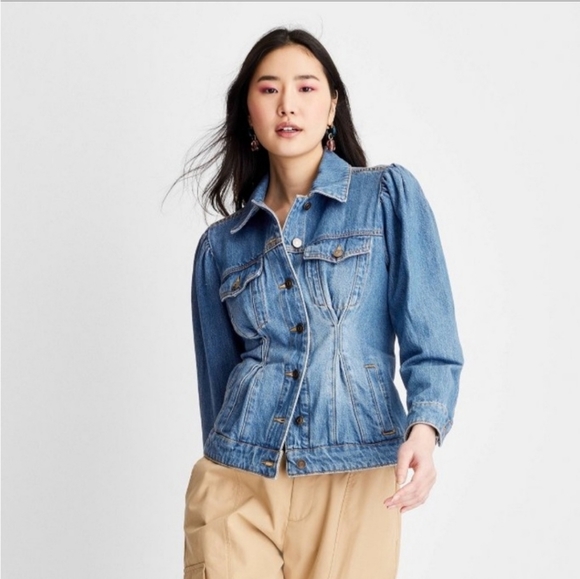 Target Jackets & Blazers - Future Collective Cinched Waist Denim Jacket